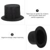 Abaodam 2pcs Mini Top Hats Plastic Miniature Top Hats for Art and Crafts DIY Supplies Doll Snowman Decorations Christmas Party Hair Decoration view 3
