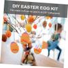 COOLHIYA 4PCS DIY Easter Egg Material Kit for Creative Handmade Shell Craft Supplies Early Educational Fun Easter Crafting view 4