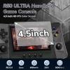 FVBADE 50000 in 1 R50 Ultra Handheld Game Console 4.5 inch IPS Screen Mini Retro Console 4000mAh Portable Pocket Arcade 12+ Mainstream Emulator 256G TF Card Transparent(Grey) view 2