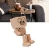 JTLB Shaking Wooden Man Magnetic Funny Expressions Car Dashboard Shaking Wooden Doll Figurine Handcrafted Beech Wood Desktop Decor for Office Desk Shelf view 4