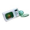 Miniature Oven Phone Charm with Sound Effects & LED Light for Kids Role Play Pretend Kitchen Toy ABS Keychain Accessory Educational Role Play Phone Decor view 1