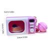 Miniature Oven Phone Charm with Sound Effects & LED Light for Kids Role Play Pretend Kitchen Toy ABS Keychain Accessory Educational Role Play Phone Decor view 4