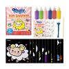 28Pcs Kids Sand Art Set 6 Bottles of 12 Paintings 8 Sheet Stickers for Kid School Project for Craft view 1
