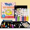 28Pcs Kids Sand Art Set 6 Bottles of 12 Paintings 8 Sheet Stickers for Kid School Project for Craft view 2