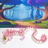 24 Inches 3D Printed Dragon with Display Stand, Articulated White and Pink Unicorn Dragon, Fidget ADHD Autism Toy, Executive Desk Toy D051-DS view 3