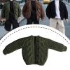 1/12 Scale Figure Clothes,Doll Accessories Knitted Cardigan Handmade Sweater Clothing Mini for 6inch Action Figures Doll, Green view 2