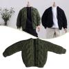 1/12 Scale Figure Clothes,Doll Accessories Knitted Cardigan Handmade Sweater Clothing Mini for 6inch Action Figures Doll, Green view 3