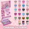 ADAH 216PCS Magnetic Building Blocks for Girls, Pink Princess STEM Toys for Ages 4-8, Creative Educational Building Toys for 3-6 Year Olds, Magic Blocks for Kids view 2
