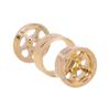 -4.7mm Offset 1.0 Brass Beadlock Wheel Rim Compatible with 1/24 1/18 RC Crawler SCX24 Ascent18 W1011 view 3