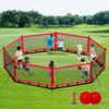 Gaga Ball Pit for Kids, Portable Gagaball Court 20ft Equipped with Carry Bag, 2 Gaga Balls, Wind Ropes and Ground Spikes for Sport Games and Indoor & Outdoor Activities view 1