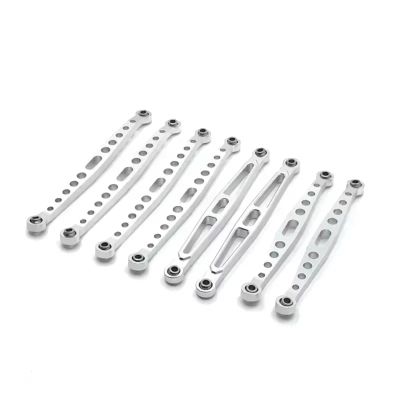 Parts For ZP1001 1002 1003 1004 1/10 Metal Modified Connecting Pull Rod Links Remote Control Car Upgrade Parts(Silver)