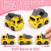 24 Pack Valentines Day Gifts for Kids School - Valentines Exchange Cards for Kids Classroom - Construction Truck Vehicles Toys Card Bulk - Valentine Cards for Toddlers Boys Class Party Favors Prizes view 3