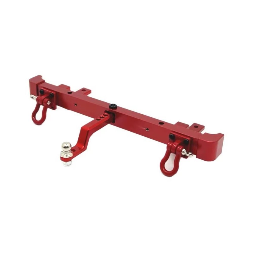 DIQYRS Compatible with MN for MN82 LC79 1/12 RC Car Parts Remote Control Car Accessories Metal Upgraded Rear Bumper Trailer Hook Rc Bumper(Red)