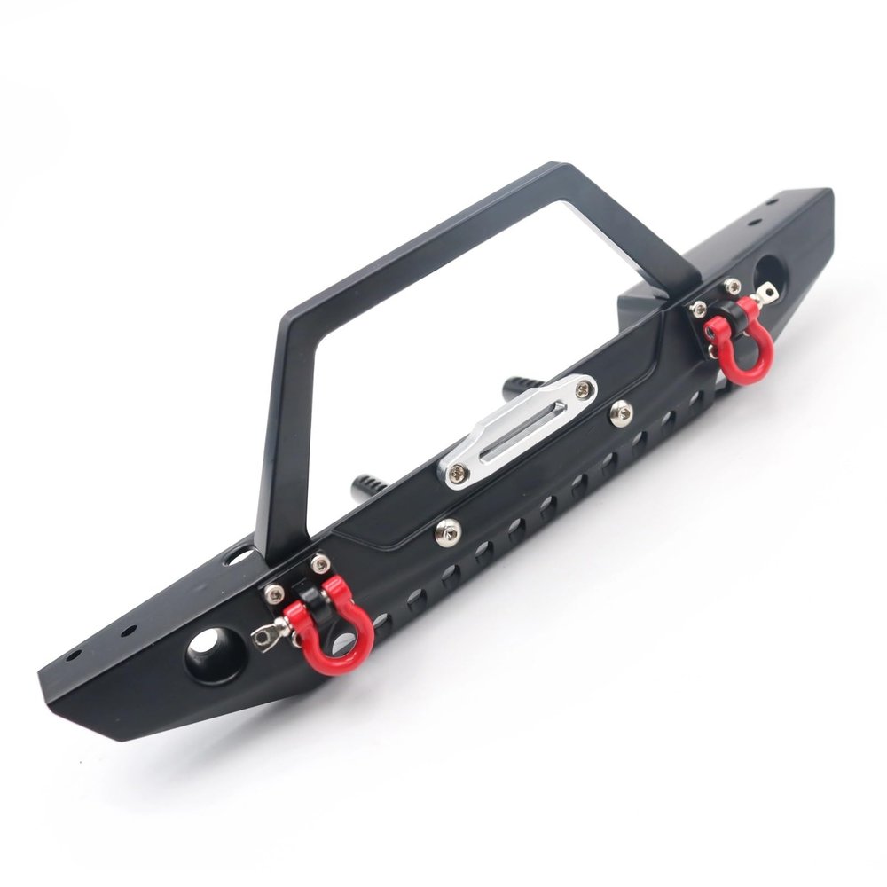 RC Upgrade Bumper Compatible with Traxxas for TRX-4 for Redcat Gen8 for Scout II RC Crawler Car for Racing Metal Front Bumper Upgrade Parts