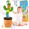 Ayeboovi Rechargeable Dancing Talking Cactus Toy for Baby Toddler,Singing Mimicking Recording Repeating with 120 Songs, Tummy time Toys for Girls Boys, Birthday or Chirstmas Gifts view 1