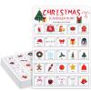 Hoolerry 30 Pcs Scavenger Hunt for Kids Road Trip Game Car Spring Summer Wedding Scavenger Hunt Cards Travel Activities Camping Games Outdoor Indoor Seek Activity for Kids Adults (Christmas) view 1