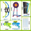 AuroTops 2 in 1 Pack Bow and Arrow Set for Kids 6 Year Old Boy Gifts Boy Toys Age 6-8,Archery Set with Lights Sport Shooting Games for Kids 5-12 Year Old Birthday Gifts Indoor Outdoor view 2