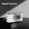 1080P Digital Camera Miniature, Small Lightweight Pink Camera for Kids Ages 7-12 - High Definition Filming, Enhanced Zoom, Ideal for Teens and Beginners (White) view 3