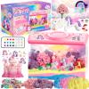 Unicorn Light-Up Terrarium Kit for Kids - Night Light with Remote & Music, Arts and Crafts for Kids Ages 8-12, DIY Girls Toys Age 6-8, Perfect Birthday Hoilday Christmas Gifts for 4-12 Year Old Girls view 1