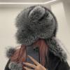 BUBEFSKD Oversized Bear Hat With Ear And Tail Skiing Furry Cap Cartoon Photo Props Outdoor Head Wrap For Halloween Cartoon Hat For Kids view 4