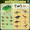 29 Pcs Dinosaur Toys for Realistic Jurassic Dinosaurs Figures with Trees&eggs &Fence Playset to Can Create a Dino World, Educational mini Dinosaurs Figures, dinosaur set Gifts for Toddler Boys 3-5 view 2