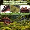 29 Pcs Dinosaur Toys for Realistic Jurassic Dinosaurs Figures with Trees&eggs &Fence Playset to Can Create a Dino World, Educational mini Dinosaurs Figures, dinosaur set Gifts for Toddler Boys 3-5 view 4