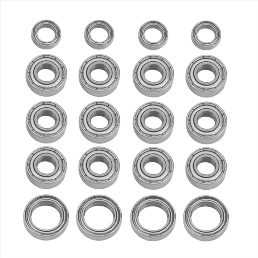 Compatible with Tamiya for TT-01 TT01D TT01E TT01R DF02 1/10 RC Car Upgrade Parts Modification Accessories 20Pcs Ball Bearing RC Car Accessories