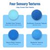 Fidget Toys Balls - 4PCS Textured Sensory Toys Stress Balls for Adults, Anxiety ADHD Autism Relief Items, Office Desk Toy, Fun Textures Gadgets, Stocking Stuffers & Gifts for Teens view 2