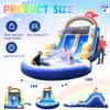 24FT(L) Commercial Grade Inflatable Water Slide for Kids Adults with Giant Pool(950w UL Blower),100% PVC Adult Water Slide for Backyard Party Outdoor Indoor, Rental,Wet Dry Use 24 * 12 * 11FT view 2
