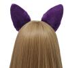 BUBEFSKD COSPLAY Kitten Ears Animal Ear Headbands Purple Carnivals Party Handmade Furry Party Costume Devil Cats Ear Headbands For Kids view 4