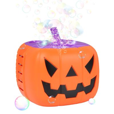 Halloween Bubble Machine - Pumpkin Bubblee Blower Automatic Maker, Fun Outdoor Party Toy | Light And Sound Bubblle Machine for Boys Girls Party Organizers Event Planners Park Backyard Garden