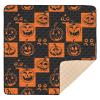 JUZIHAI Halloween Pumpkins Baby Play Mat for Floor 50'' x 50'', Soft Foldable Waterproof Crawling Playpen Mat with Non-Slip Bottom for Infants Toddlers Kids view 1