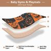 JUZIHAI Halloween Pumpkins Baby Play Mat for Floor 50'' x 50'', Soft Foldable Waterproof Crawling Playpen Mat with Non-Slip Bottom for Infants Toddlers Kids view 3