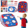 Spider Bean Bag Toss Game for Kids: 4-in-1 Cornhole Board Indoor Outdoor Toys for Kids Boys Girls 3 4 5 6 7 8 Year Old Birthday, Outside Activity Beach Backyard Lawn Family Party Game view 1