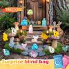 100 Pcs Blind Bags Mystery Mini Resin Animals Glow in The Dark Figurines, Mini Figures Mystery Bag for DIY Crafts, Fairy Garden Decor, Dollhouse Accessories, Party Favors, for Kids view 2