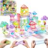 Gummy Bloc 33PCS Sensory Building Blocks for Toddlers,Soft Squishy Montessori Stacking Toy, House Garden Theme, Squeezable & Stretchable Fidget Blocks for Creative Play,Educational Preschool STEM Toy view 1