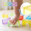 Gummy Bloc 33PCS Sensory Building Blocks for Toddlers,Soft Squishy Montessori Stacking Toy, House Garden Theme, Squeezable & Stretchable Fidget Blocks for Creative Play,Educational Preschool STEM Toy view 4