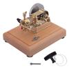 Mini Horizontal Hit-and-Miss Gas Engine Model Kit, 1.6cc Four-Stroke Single-Cylinder Internal Combustion Engine with Speed Limiter and Wooden Base view 1