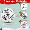 Food Dice Decider Gift- Stainless Steel Food Choice Dice for Couples Friends Him Her - Fun Date Night Meal Picker Gift for Boyfriend Girlfriend Wife Husband - White Elephant Christmas Valentines view 2