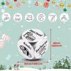 Food Dice Decider Gift- Stainless Steel Food Choice Dice for Couples Friends Him Her - Fun Date Night Meal Picker Gift for Boyfriend Girlfriend Wife Husband - White Elephant Christmas Valentines view 3