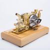 1.6cc Mini Retro Four-Stroke Gasoline Engine Model with Water Cooling & Impeller Pump  Brass & Stainless Steel Internal Combustion Engine for Adults, DIY Display & Gift view 2