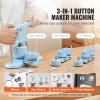 3-in-1 Button Maker Machine Kit,1/1.25/2.28 inch(25/32/58mm) Badges, 300PCS Parts with Magic Panda Book,Ergonomic Arc Handle Press for DIY Pin Buttons,Keychains,Gifts for Kids & Beginners view 2