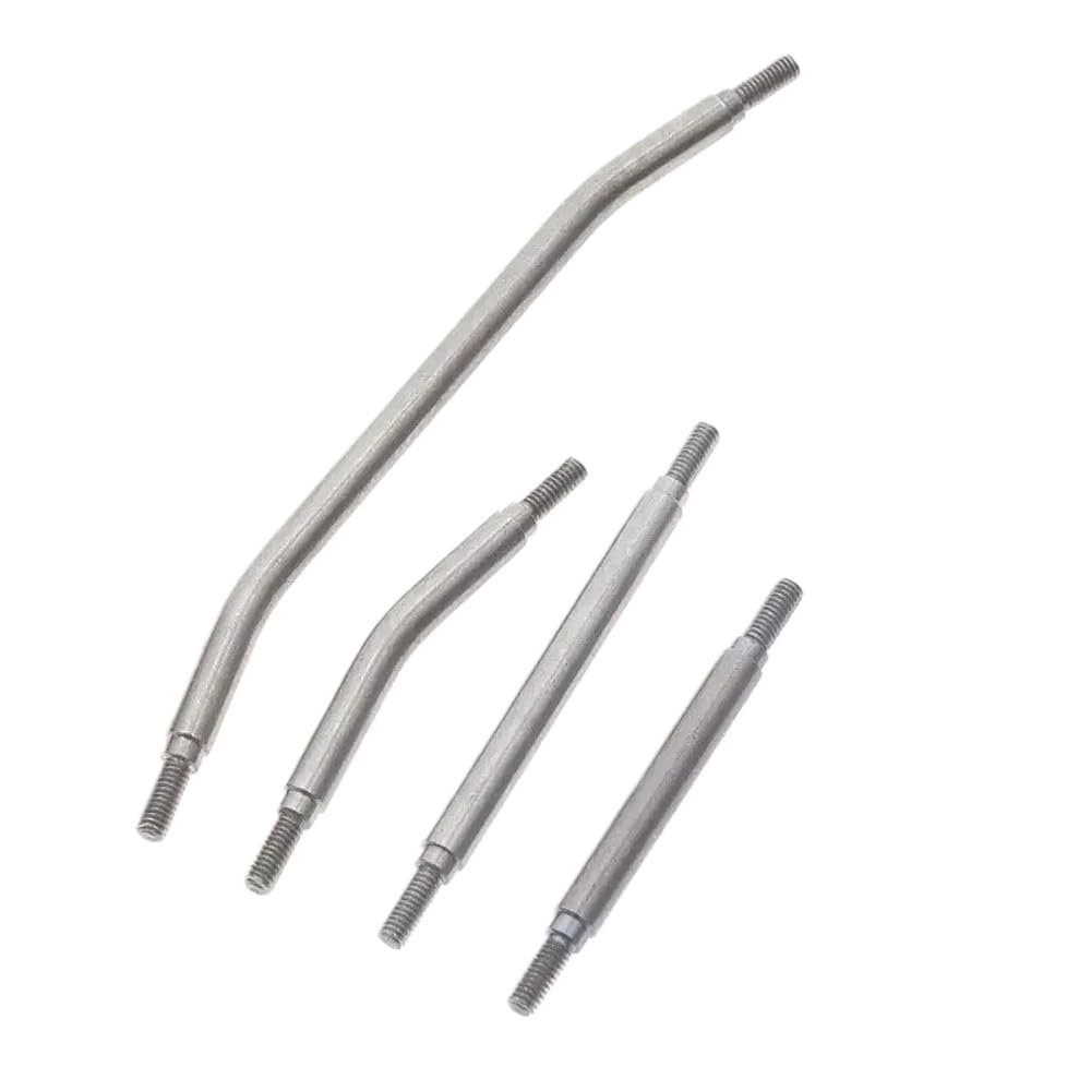 6Mm Stainless Steel M4 Linkage Rod Compatible with 1 10 Scale RC Crawler Upgrade Parts Fits GEN8 and Similar Models