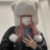 BUBEFSKD Oversized Bear Hat With Ear And Tail Skiing Furry Cap Cartoon Photo Props Outdoor Head Wrap For Halloween Cartoon Hat For Kids view 3