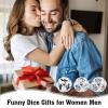 3 Pcs Stocking Stuffers for Adult Women Men Santa Swap Gift Exchange Dice for Couple Christmas Dice Gift Food Decision Decider for Couple Date Night Gifts for Him Her Husband Wife White Elephant Gifts view 2