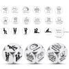 3 Pcs Stocking Stuffers for Adult Women Men Santa Swap Gift Exchange Dice for Couple Christmas Dice Gift Food Decision Decider for Couple Date Night Gifts for Him Her Husband Wife White Elephant Gifts view 3
