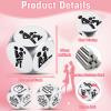 3 Pcs Stocking Stuffers for Adult Women Men Santa Swap Gift Exchange Dice for Couple Christmas Dice Gift Food Decision Decider for Couple Date Night Gifts for Him Her Husband Wife White Elephant Gifts view 4