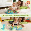 Busy Book, Maypott 3D Stereoscopic Dinosaur Felt Learning Busy Board for Toddlers 1-3 Ages Babies, Early Learning Toys Toddler Sensory Toys for Kids Farm Animals Felt Board Travel Educational Toy view 4