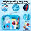 Covkev Carrying Case Compatible with Little Tikes Story Dream Machine Starter Set, Large Portable Storage Bag with 12 Elastic Straps for Storybooks, Audio Play Characters, Projector Blue (Case Only) view 4