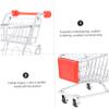 WHAMVOX Miniature Red Shopping Cart Iron Craft Simulation Trolley for Desktop Storage and Photo Props Micro Trolley Model Creative Gift for Boys view 4